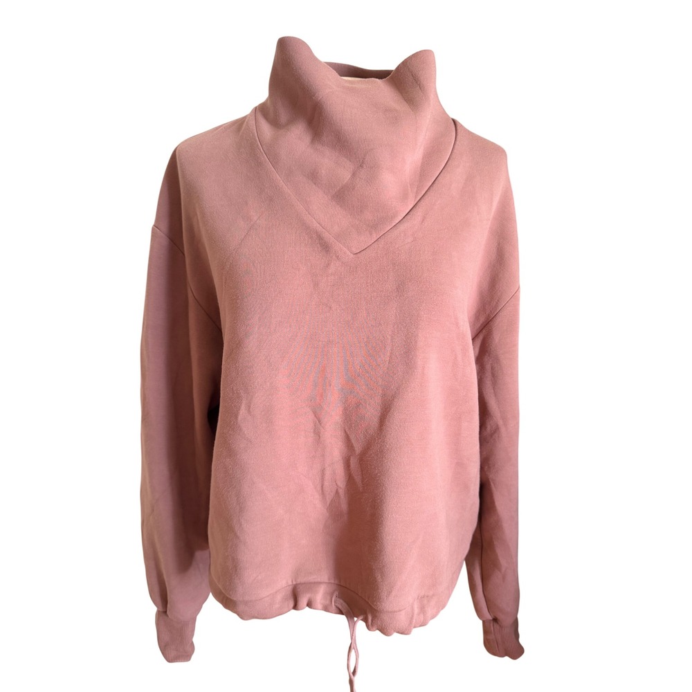 Varley Betsy Sweat DoubleSoft Cowl Neck Pullover Mauve Pink VAR00979 S